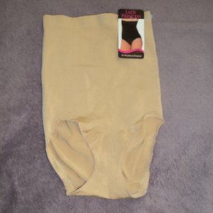 New Lady Princess Hi Wasted Women's 1X Shaper Shapewear Seamless Tan Tags